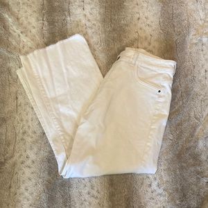 DL1961 Hepburn High Rise Wide Leg White Jean